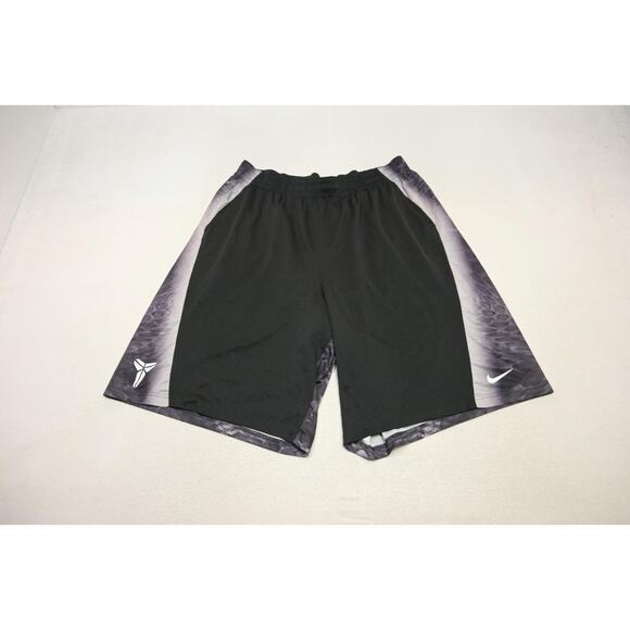 Nike Kobe Bryant Gym Shorts Black Dri Fit Basketball Athletic 13" INS Mens 4XL - Picture 1 of 8